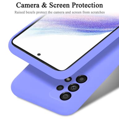 Samsung Galaxy A53 5G silikondeksel case (lilla)