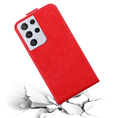 Samsung Galaxy S21 ULTRA deksel flip cover (rød)