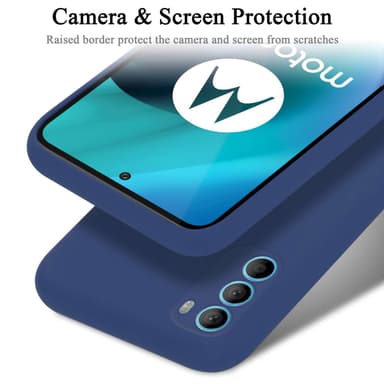 Motorola MOTO G71 5G silikondeksel case (Blå)