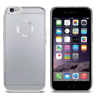 iPhone 6 / 6S silikondeksel Krom case (gjennomsiktig)