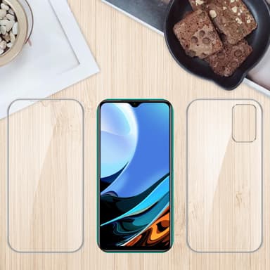 Xiaomi RedMi 9T Deksel 360 Case Cover (gjennomsiktig)