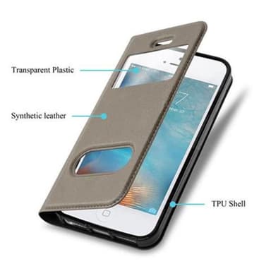 iPhone 5 / 5S / SE 2016 lommebokdeksel cover (brun)