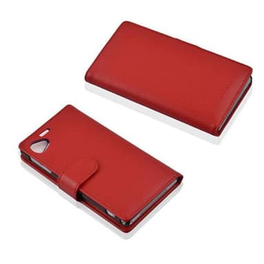 Sony Xperia Z1 COMPACT lommebokdeksel etui (rød)