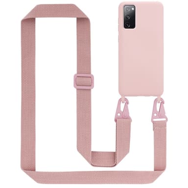 Deksel Samsung Galaxy S20 FE med Halskjede (rosa)