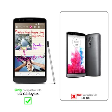 LG G3 STYLUS silikondeksel cover (rød)