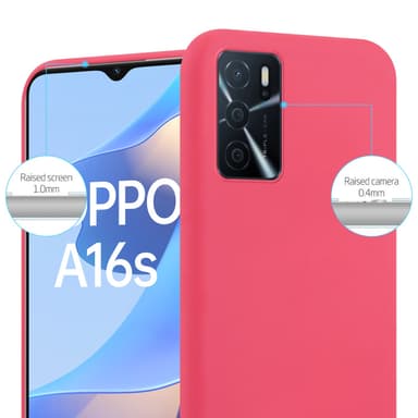 Deksel Oppo A16s / A54s Silikon cover (rød)