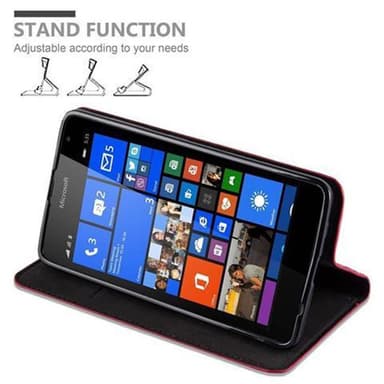 Nokia Lumia 535 lommebokdeksel case (rød)