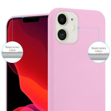 Deksel iPhone 12 MINI Silikon cover (rosa)