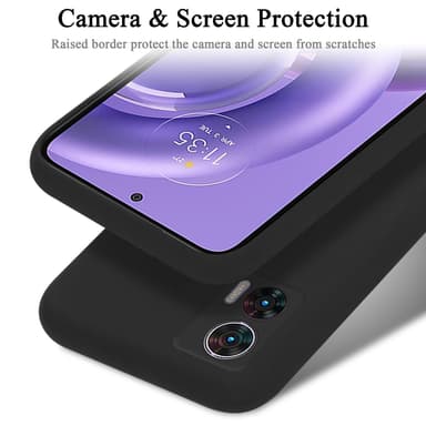Motorola EDGE 30 NEO silikondeksel case (svart)