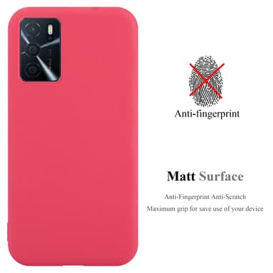 Deksel Oppo A16s / A54s Silikon cover (rød)