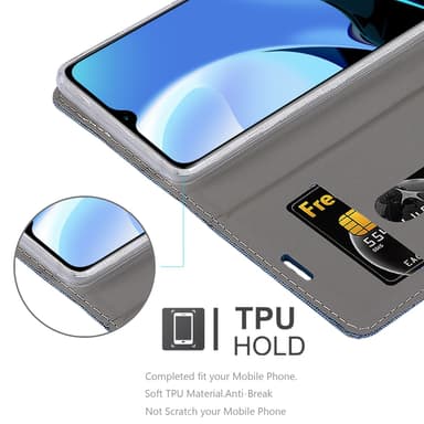 Xiaomi RedMi 9T / POCO M3 lommebokdeksel etui (blå)