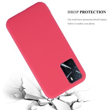 Deksel Oppo A16s / A54s Silikon cover (rød)