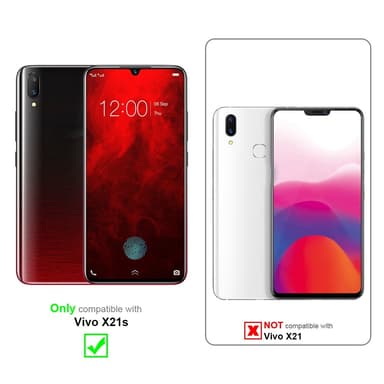 Vivo X21s Skjermbeskytter Skärmskydd (svart)