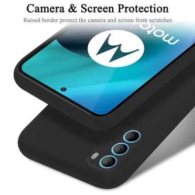 Motorola MOTO G71 5G silikondeksel case (Svart)