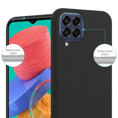 Deksel Samsung Galaxy M33 5G Silikon cover (svart)