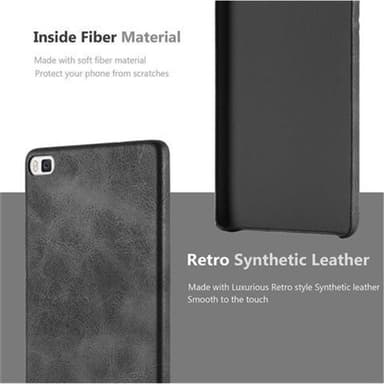 Huawei P8 Hardt Deksel Cover (svart)