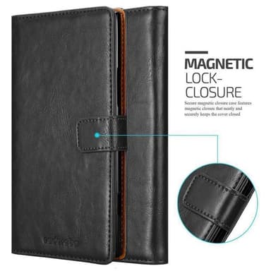 Nokia Lumia 1520 lommebokdeksel etui (svart)