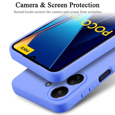 Xiaomi Poco C65 silikondeksel case (Lilla)