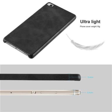 Huawei P8 Hardt Deksel Cover (svart)