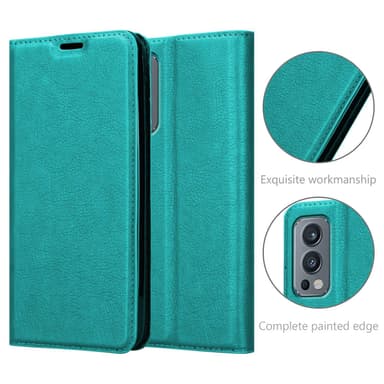 OnePlus Nord 2 5G lommebokdeksel case (turkis)