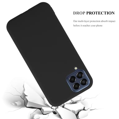 Deksel Samsung Galaxy M33 5G Silikon cover (svart)
