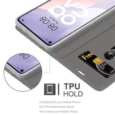 Huawei NOVA 7 SE lommebokdeksel etui (grå)
