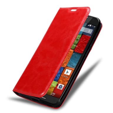 Motorola MOTO X2 lommebokdeksel case (rød)