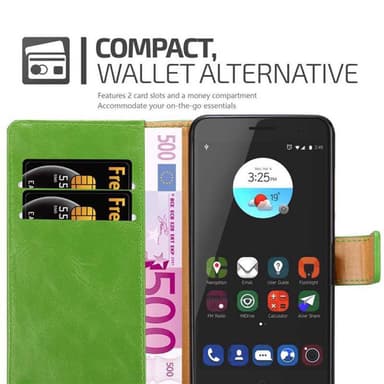 ZTE Blade V7 lommebokdeksel etui (grønn)