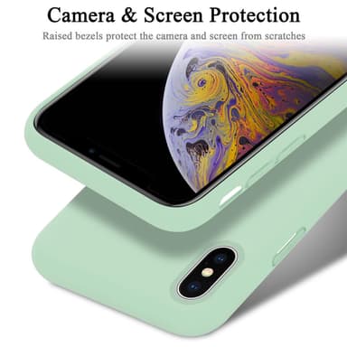 iPhone X / XS silikondeksel case (grønn)