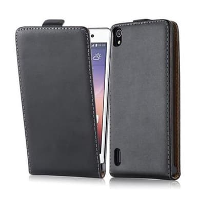 Huawei ASCEND P7 Deksel Flip Case (svart)