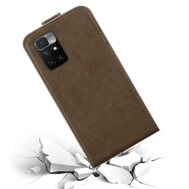 Xiaomi RedMi 10 deksel flip cover (brun)