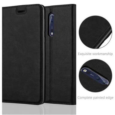 Nokia 8 2017 lommebokdeksel case (svart)