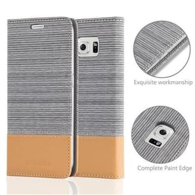 Samsung Galaxy S6 lommebokdeksel etui (grå)