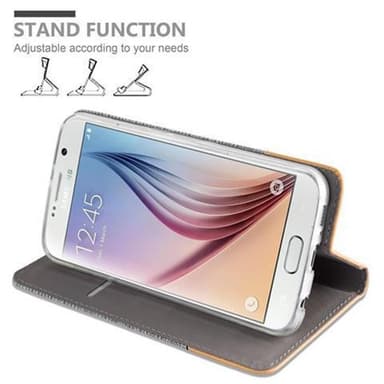 Samsung Galaxy S6 lommebokdeksel etui (grå)