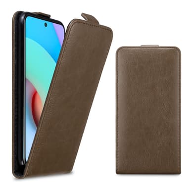 Xiaomi RedMi 10 deksel flip cover (brun)