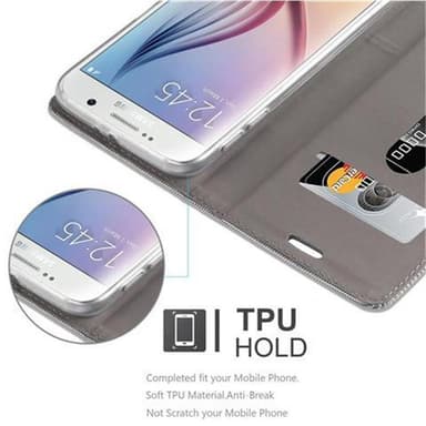Samsung Galaxy S6 lommebokdeksel etui (grå)
