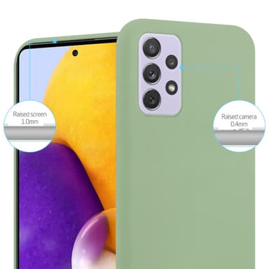 Deksel Samsung Galaxy A73 5G Silikon cover (grønn)