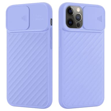 iPhone 12 PRO MAX silikondeksel case (lilla)