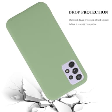 Deksel Samsung Galaxy A73 5G Silikon cover (grønn)