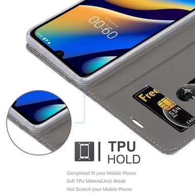 WIKO VIEW 3 LITE lommebokdeksel etui (grå)