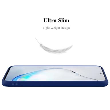 Deksel Samsung Galaxy NOTE 10 PLUS Silikon cover (blå)