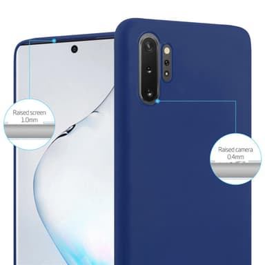 Deksel Samsung Galaxy NOTE 10 PLUS Silikon cover (blå)