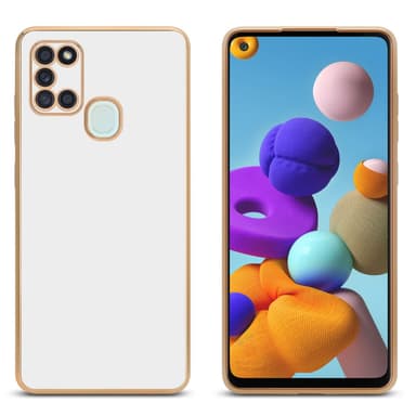 Samsung Galaxy A21s silikondeksel case (hvit)