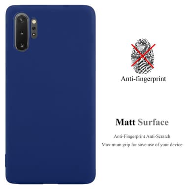 Deksel Samsung Galaxy NOTE 10 PLUS Silikon cover (blå)