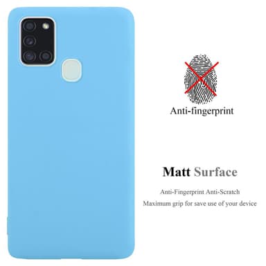 Deksel Samsung Galaxy A21s Silikon cover (blå)