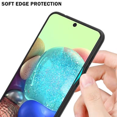 Deksel Samsung Galaxy A71 5G Case Cover (svart)