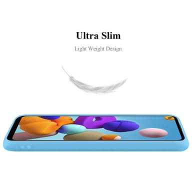Deksel Samsung Galaxy A21s Silikon cover (blå)