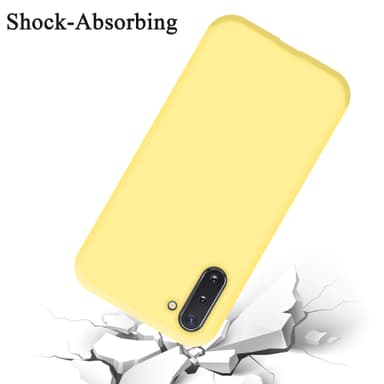 Samsung Galaxy NOTE 10 silikondeksel case (gul)