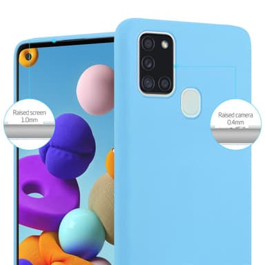 Deksel Samsung Galaxy A21s Silikon cover (blå)