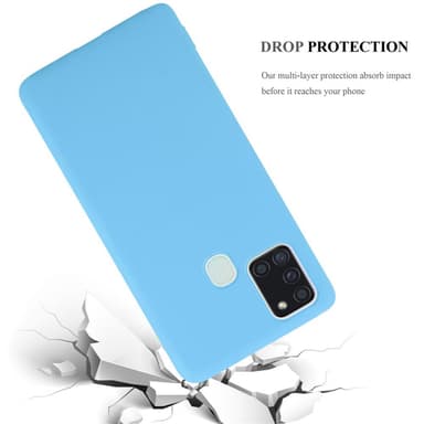 Deksel Samsung Galaxy A21s Silikon cover (blå)